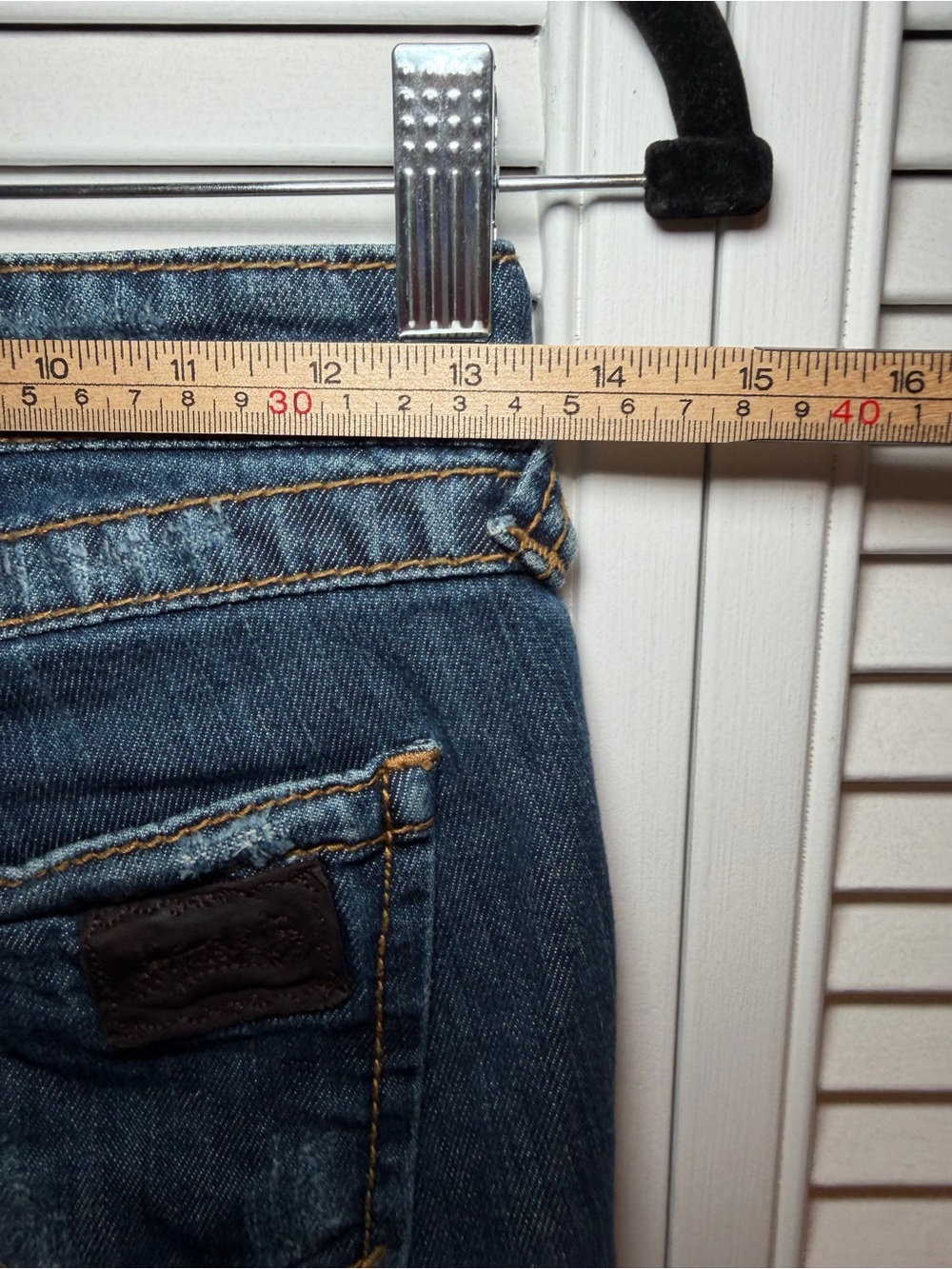 Stitch’s Seminole Women’s Blue Straight Leg Jeans Distressed Y2K Size 24 - Picture 10 of 10